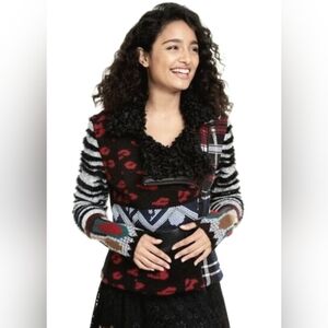 Desigual Multicolor Patterned Jacket Size S